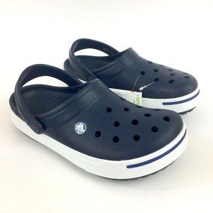 Crocs Crocband II Men’s Clog Navy Blue White Sizes
